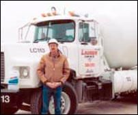 Cement truck gets better gas mileage