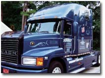 1999 Mack Truck using Amsoil synthetic heavy duty diesel oil