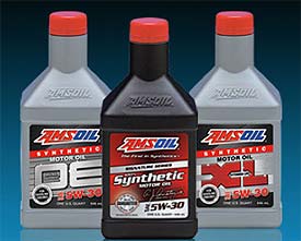 Various AMSOIL oils available for your car, truck, motorcycle, boat or lawn equipment
