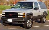 Suggested oil change belonging to 1993 BLAZER vehicle