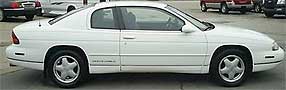 Suggested oil change belonging to 1995 MONTE CARLO vehicle