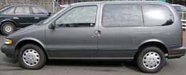 Suggested oil change belonging to 1995 VILLAGER vehicle