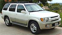 Suggested oil change belonging to 2001 QX4 vehicle