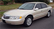 Suggested oil change belonging to 2001 CONTINENTAL vehicle