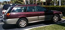 Suggested oil change belonging to 2001 OUTBACK vehicle