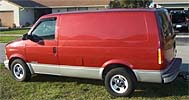 Suggested oil change belonging to 2002 ASTRO VAN vehicle