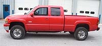 Suggested oil change belonging to 2002 SIERRA 2500 HD vehicle