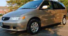 Suggested oil change belonging to 2002 ODYSSEY vehicle
