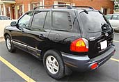 Suggested oil change belonging to 2002 SANTA FE vehicle