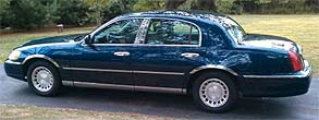Suggested oil change belonging to 2002 TOWN CAR vehicle