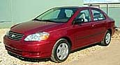 Suggested oil change belonging to 2003 COROLLA vehicle