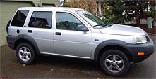 Suggested oil change belonging to 2003 FREELANDER vehicle