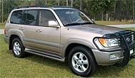Suggested oil change belonging to 2003 LAND CRUISER vehicle