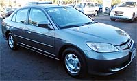 Suggested oil change belonging to 2004 CIVIC HYBRID vehicle