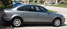 Suggested oil change belonging to 2004 PASSAT vehicle