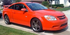 Suggested oil change belonging to 2005 COBALT SS vehicle