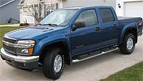 Suggested oil change belonging to 2005 COLORADO vehicle