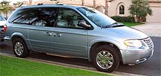 Suggested oil change belonging to 2005 TOWN AND COUNTRY vehicle