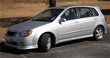 Suggested oil change belonging to 2005 SPECTRA5 vehicle