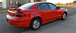 Suggested oil change belonging to 2005 GRAND AM vehicle
