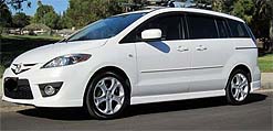 Suggested oil change belonging to 2008 MAZDA5 vehicle