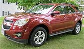 Suggested oil change belonging to 2010 EQUINOX vehicle