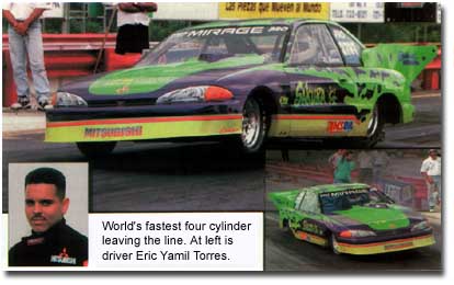 1995 Mitsubishi Mirage breaks record using Amsoil gear lube, racing grease and synthetic motor oil